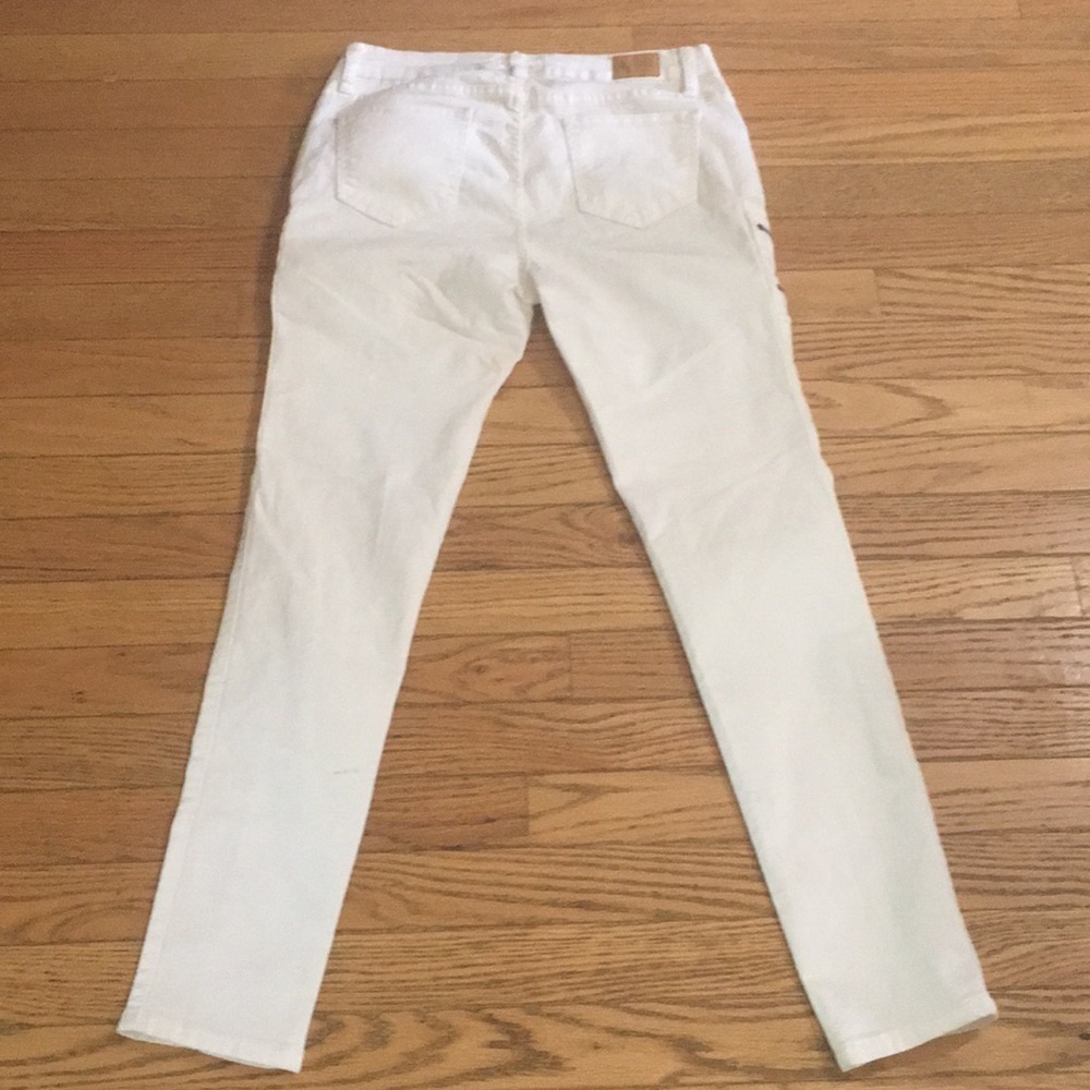 Denim Blvd white skinny jeans with zipper pockets - Picture 5 of 8